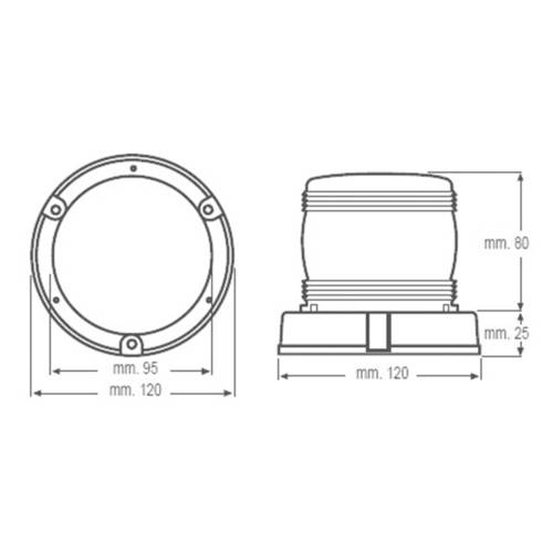 Rundumleuchte "Mini" 12/24 V