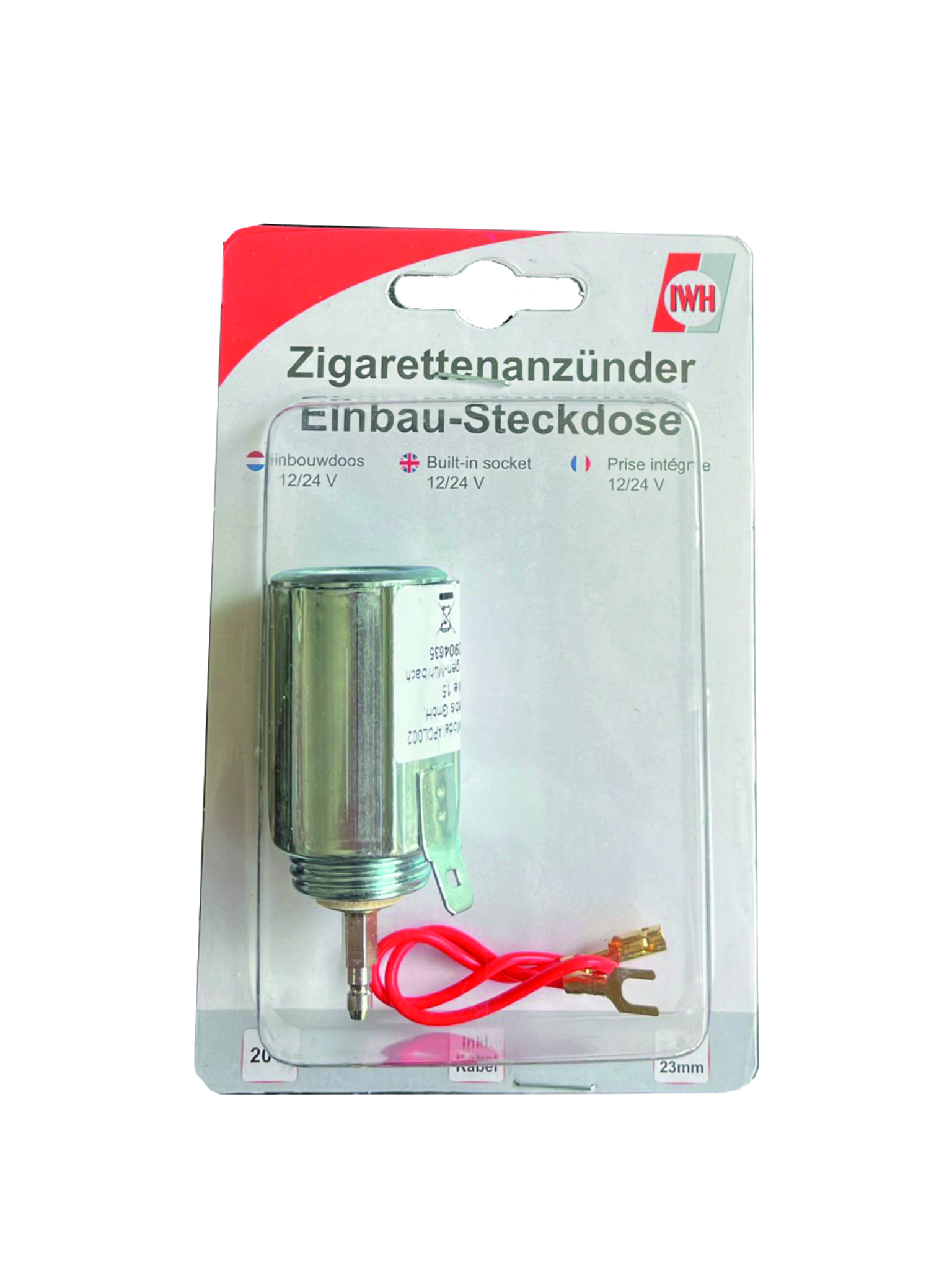 Einbau-Steckdose 12/24 Volt
