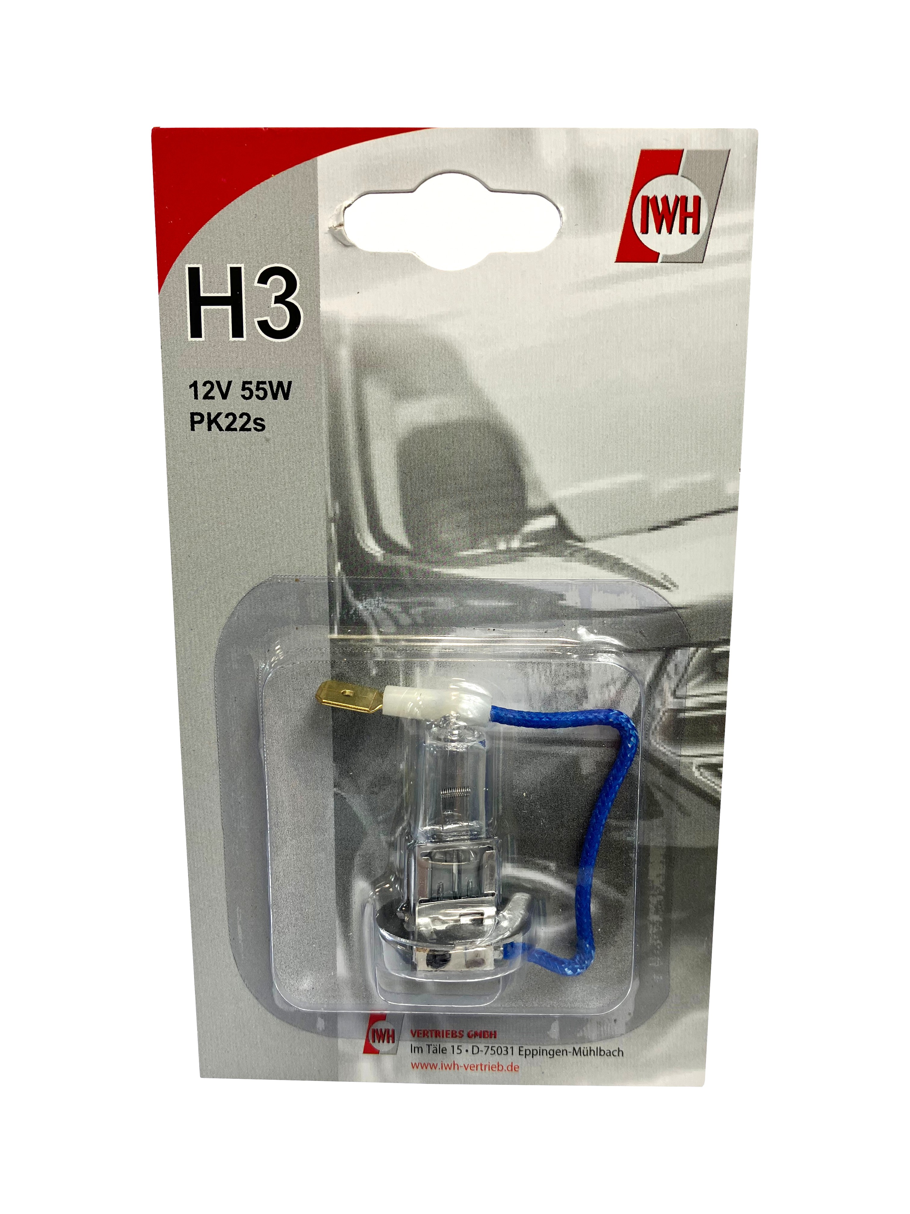 H3  Halogenlampe 12V 55W PK22s