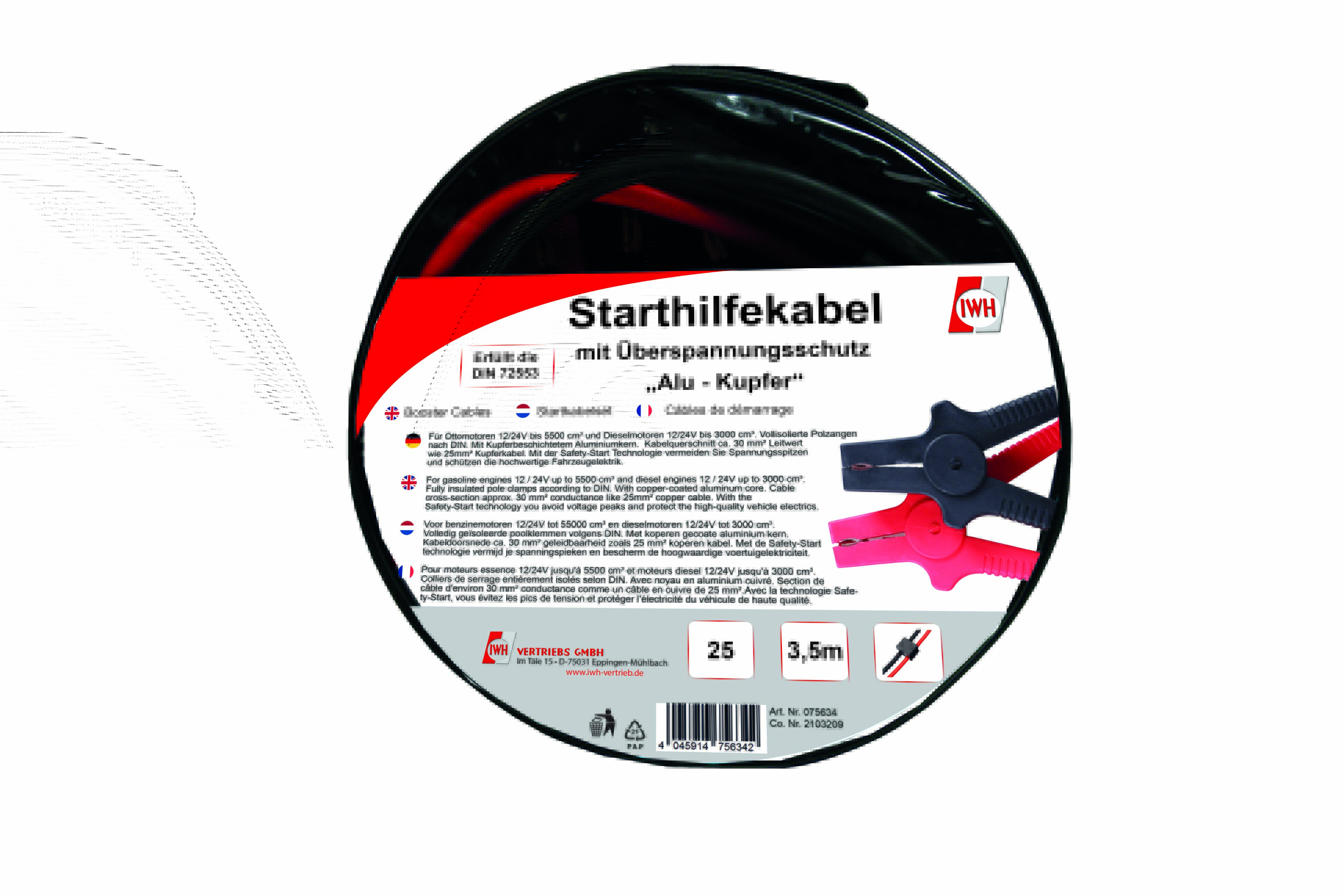 Starthilfekabel ALU Safety  16mm²   3,00m