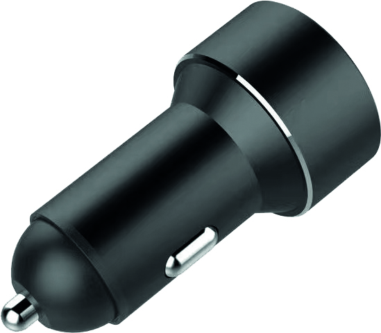DUAL USB Auto Ladegerät 2 x 2,4 A mit Spannungsanzeige